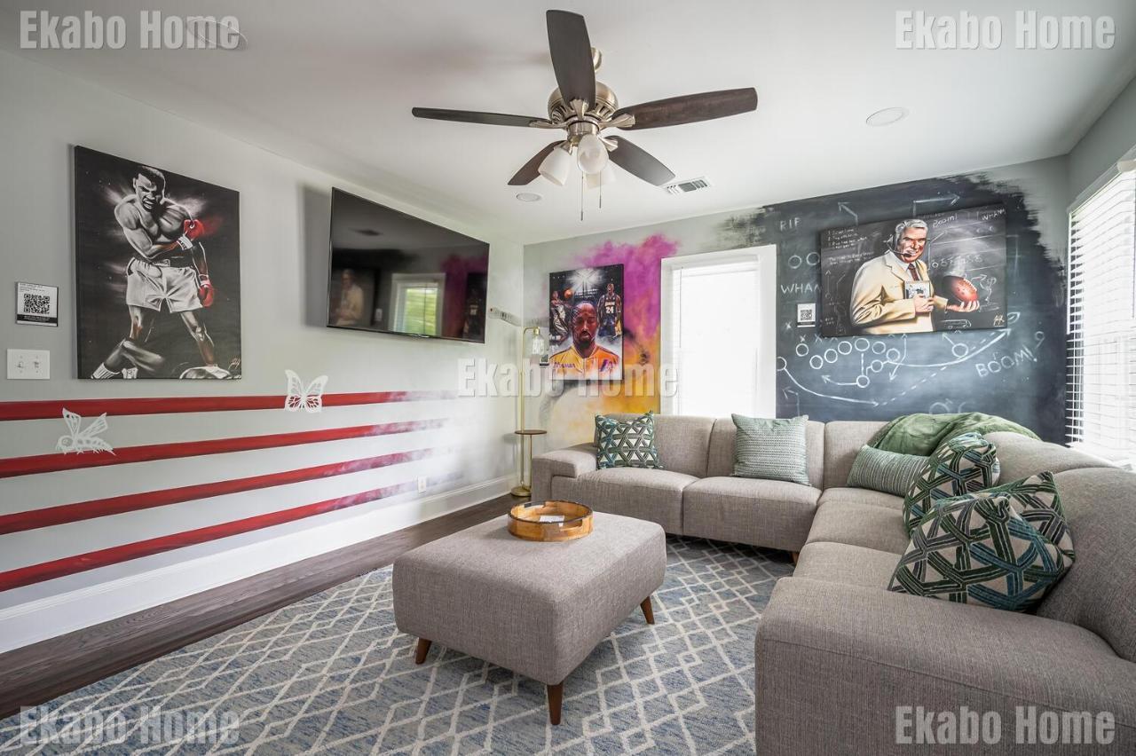 Luxury Sports Art Gallery - 15 Mins To Atl Battery Marietta Bagian luar foto